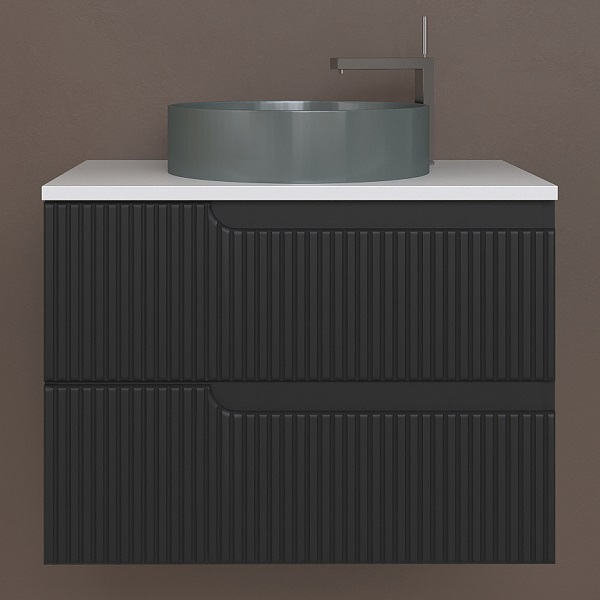 EURIDIKA PINO/BLACK H-UP 75 KUPAONSKA BAZA 75x48cm s dvije ladice